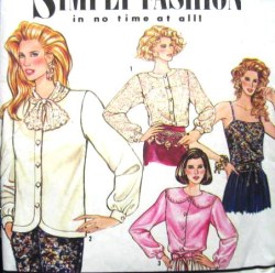 7020 BUTTON L.S. BLOUSES, CAMI TOPS EZ PATTERN 10-18